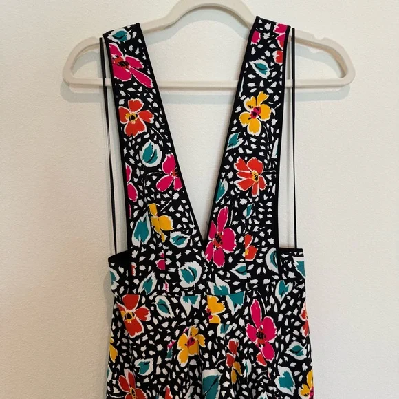 Topshop Multicolor Floral Pinafore Dress - Picture 3 of 11